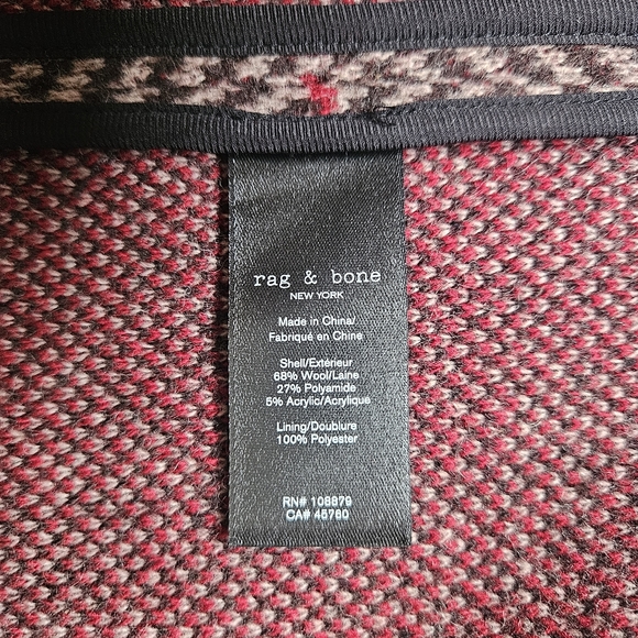 rag & bone Paprika Margot Wool Blazer NWT designer luxury jacket 0 XS - Picture 12 of 12